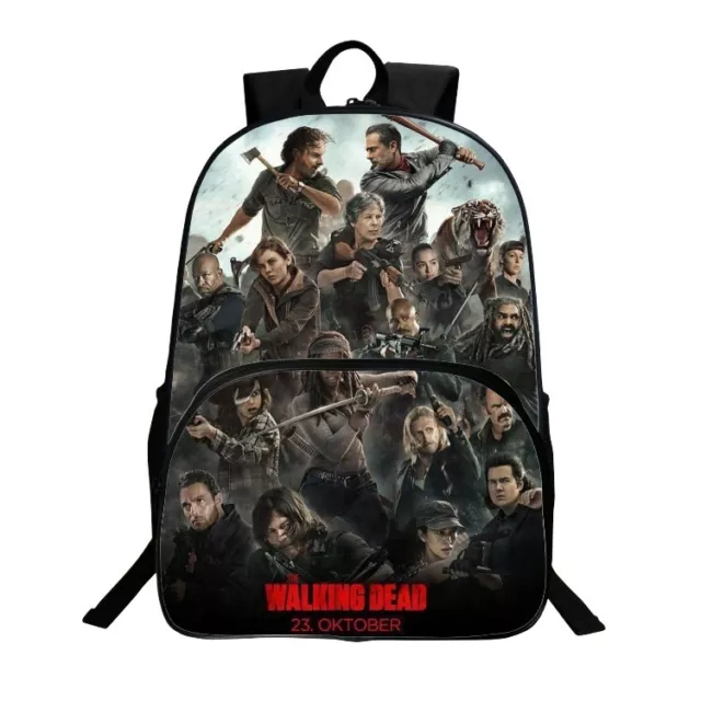 The Walking Dead Backpack Boys Cartoon School Bag Girl Travel Shoulders Bag Gift