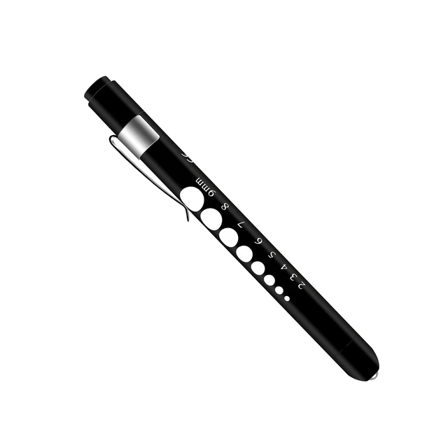 ALMOCN Pen Light,Nurse Medical Reusable LED Penlight White Light with Pupil G...