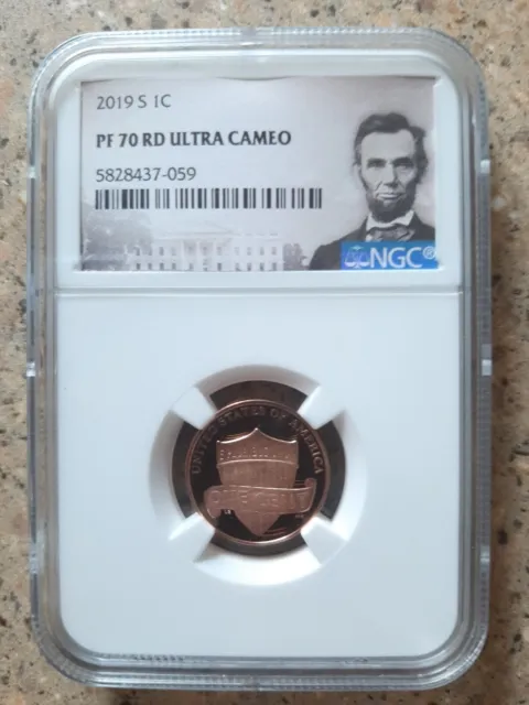 2019-S Lincoln Cent NGC Certified PF70 RD Ultra Cameo