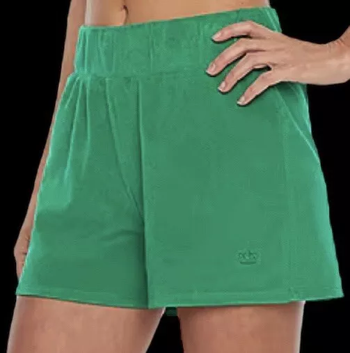 Womens palm tree green terry cloth shorts juicy couture size XL
