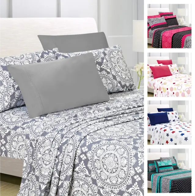 1800 Series American Home Collection Ultra Soft 6-Piece Bed Sheet Set