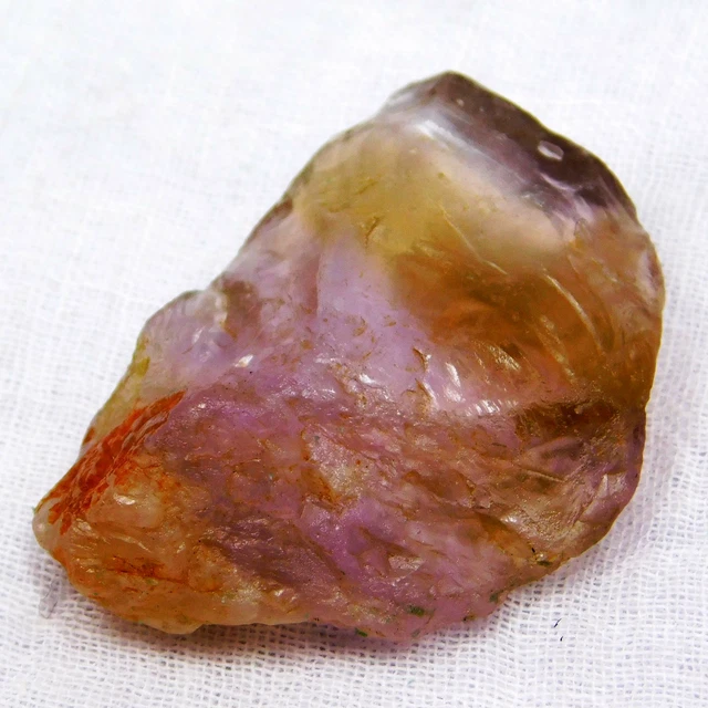 76.40 Cts Natural Ametrine Purple Color Certified Gemstone Rough