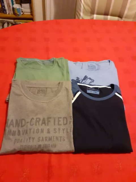 Men’s Size XL 4 x T-shirt Bundle M & S Pure Cotton vgc