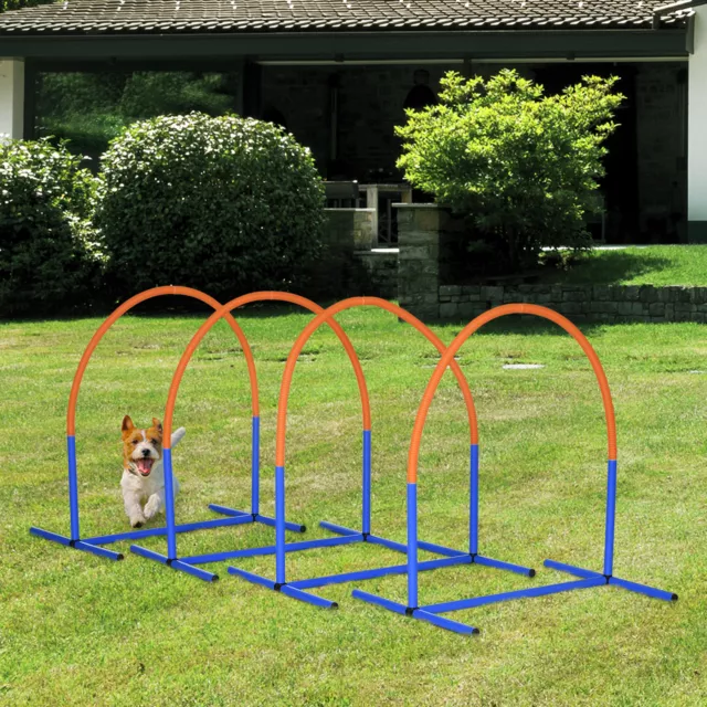 Dog Agility Training Equipment, Pet Agility Training Set with Carry Bag