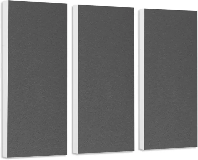 Schallabsorber-Set Colore aus Basotect G+ Schalldämmung - 3 Elemente Granitgrau