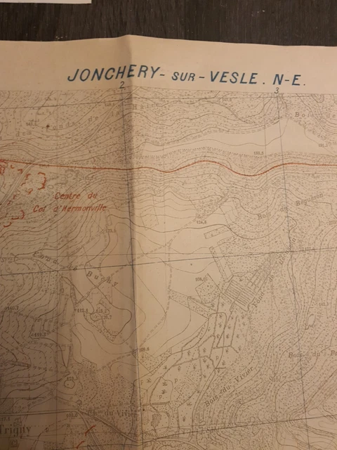 GROUPE DE CANEVAS De Tir JONCHERY SUR VESLE N-E Carte De Guerre WW1 ...