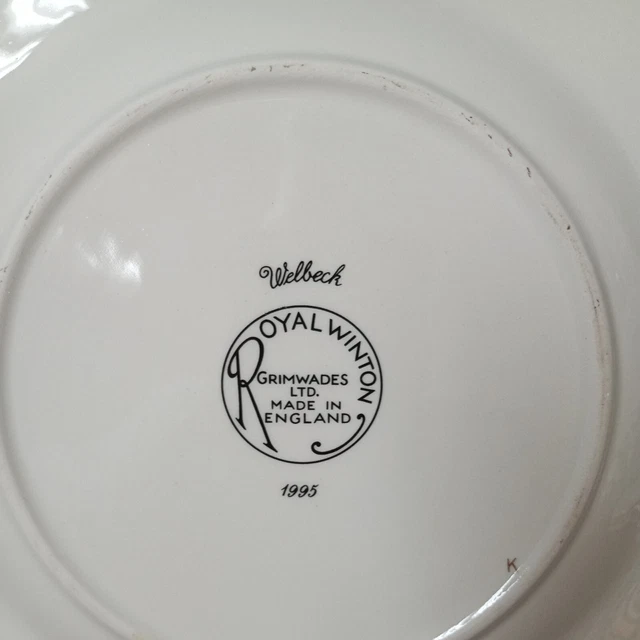 Royal Winton 1995 Grimwades WELBECK Salad Plate 8 1/4 Inches 6