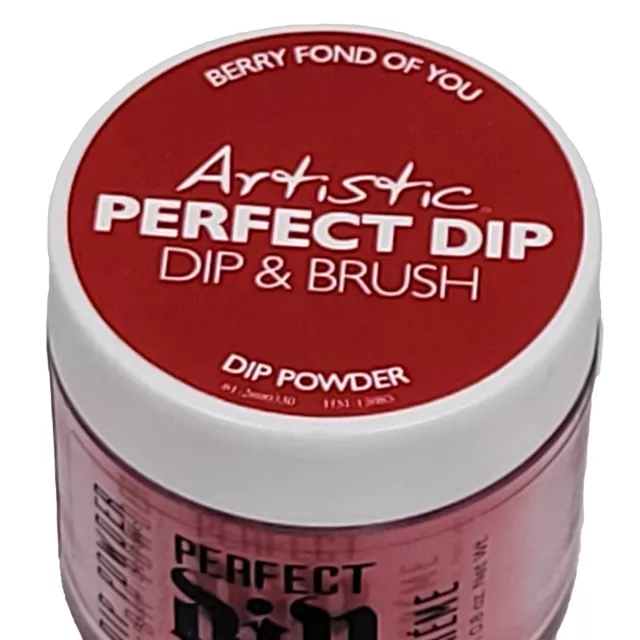 Polvo de inmersión en inmersión perfecto diseño artístico de uñas - "Berry Fond of You", 23 g | 0,8 oz