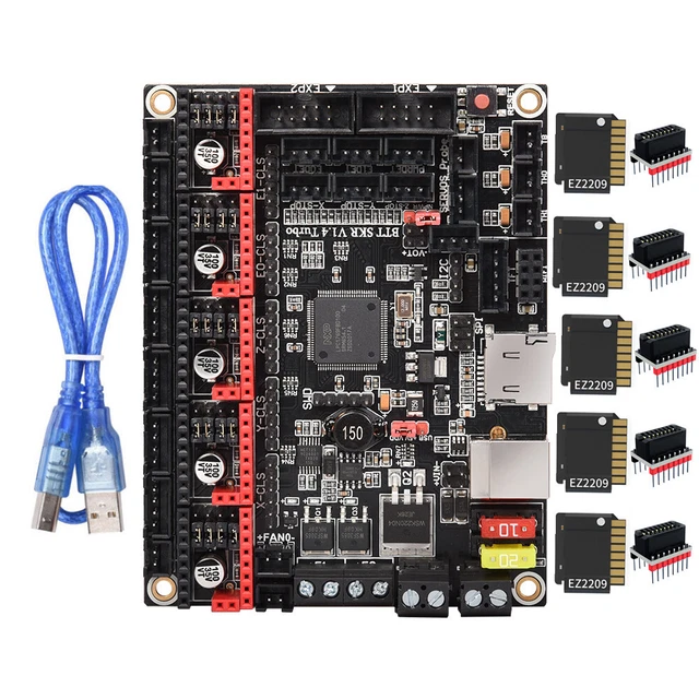 BIGTREETECH Lot 5 Pilotes EZ2209 Stepstick Mute Avec Adaptateur - Compatible SKR 3 Octopus Imprimante 3D