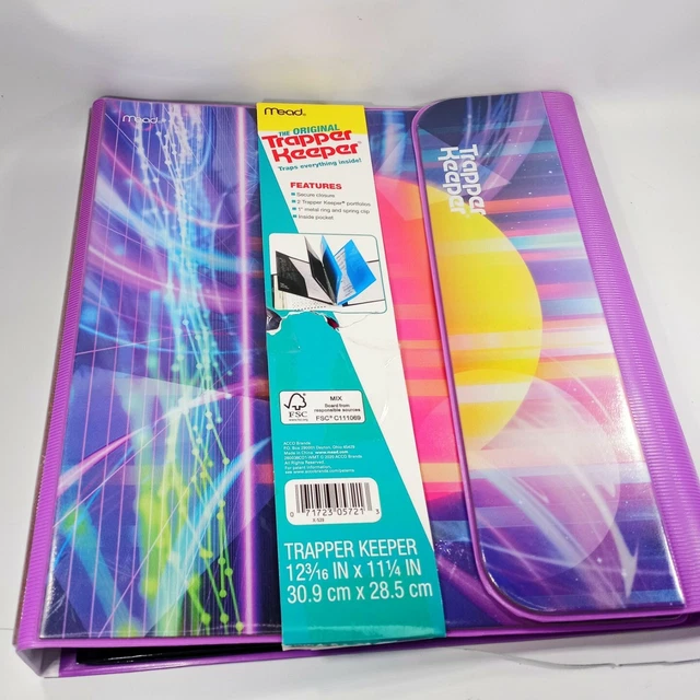 Trapper Keeper 1" Rings Binder 2021 Sunset Retro 80s Collection Style Portfolios