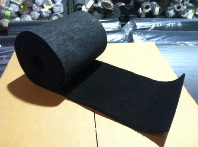 18 oz Bunk Marine Carpet / BOAT Trailer - BLACK - 24" x 12'- Runners / Outdoors