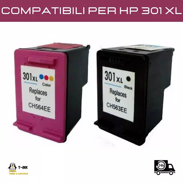 Cartucce compatibili per HP 301XL 301 XL DeskJet 1000 1010 1050 2050 3000 3050