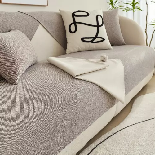 Cotton Sofa Towel Anti-Pet Scratch Linen Sofa Cushion Cover Universal Non-Slip