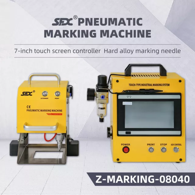 80*40mm Portable Pneumatic Dot Peen Marking Machine for Vin Metal Marker