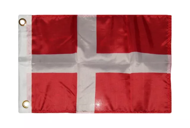 12x18 12"x18" Country of Denmark Boat Motorcycle Flag Grommets