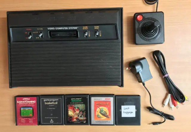 Atari 2600 Vader (Av-Modded) + 5 Games - Complete Setup