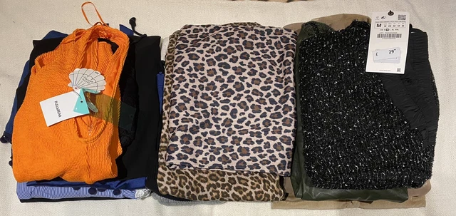 MODERN Ladies Clothes Bundle Joblot Zara H&M UK10 Dress Top Trouser Skirt 19 Pcs