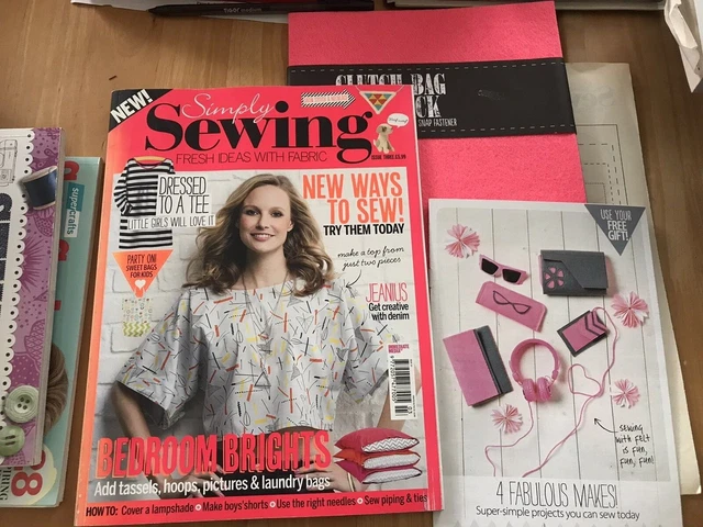 Simply Sewing Issue 3 three Magazine - with pattern and free gifts