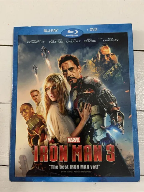 IRON MAN 3 (Blu-ray/DVD, 2013, 2-Disc Set) $0.99 - PicClick