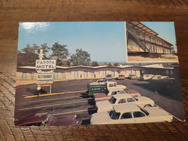 Postcard WV West Virginia Beckley Pagoda Motel Bi View Roadside