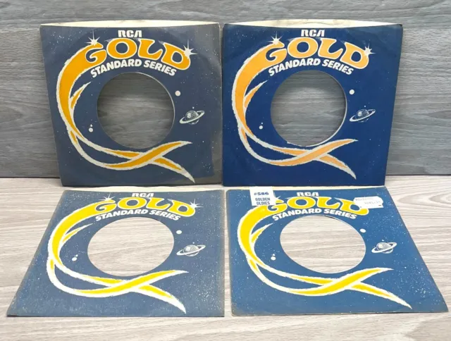 RCA Records Company 45 RPM Vinyl Record Sleeves Lot of 4 Gold Standard Space