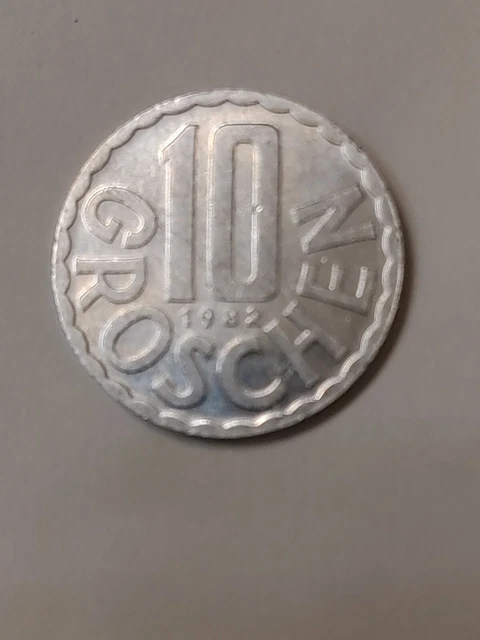 1982 AUSTRIA   10 Groschen-Aluminum-Nice Coin