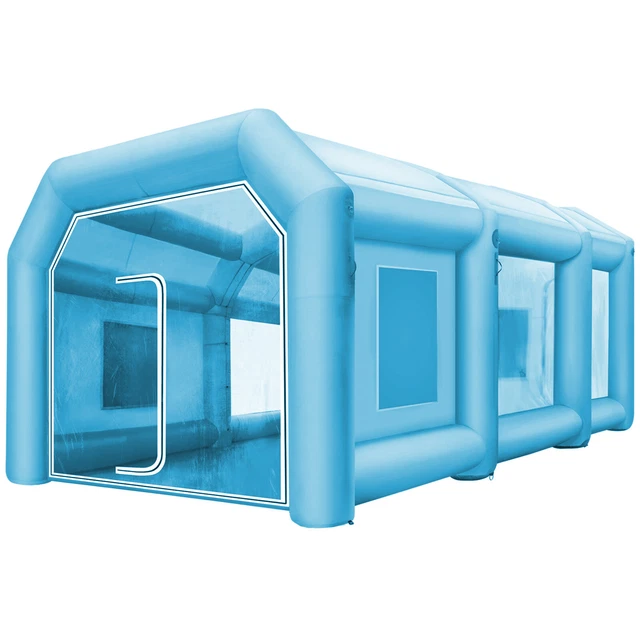 VEVOR Spray Paint Booth Tent 8x4.5x3m Inflatable Car Station Filtration System