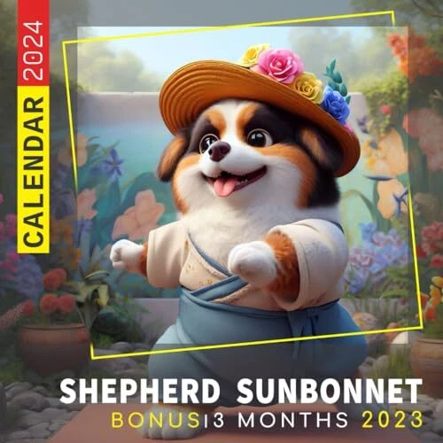 AUSTRALIAN SHEPHERD Calendar 2024 Jan 2024 to Dec 2024 Bonus 3 Mont... EUR 17,09