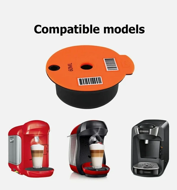 Capsules de Café Réutilisables 60ML / 180ML pour Machine Tassimo Dosette