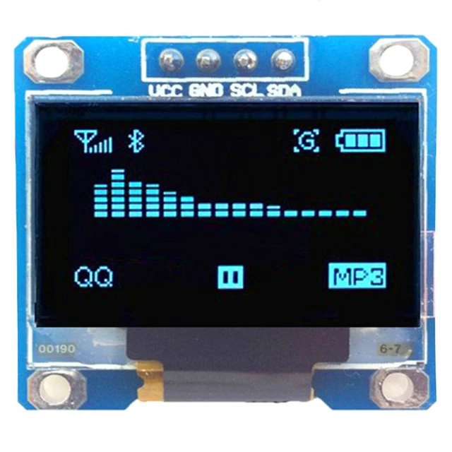 128*64 0.96& I2C IIC Serial Blue OLED LCD LED Display Module for ...