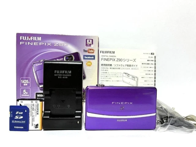 FUJIFILM FINEPIX Z90 Purple Compact Digital Camera Tested Working