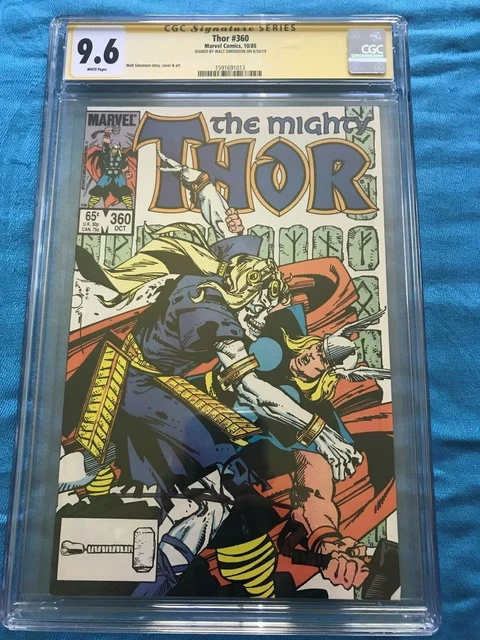 Thor #360 - Marvel - CGC SS 9.6 NM+ Signed by Walt Simonson