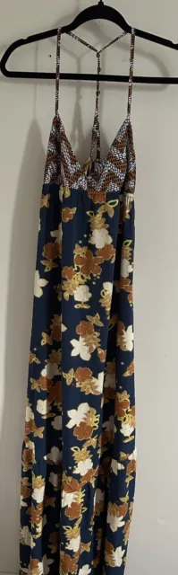 O'NEILL Floral Summer Beach Maxi Dress Size S