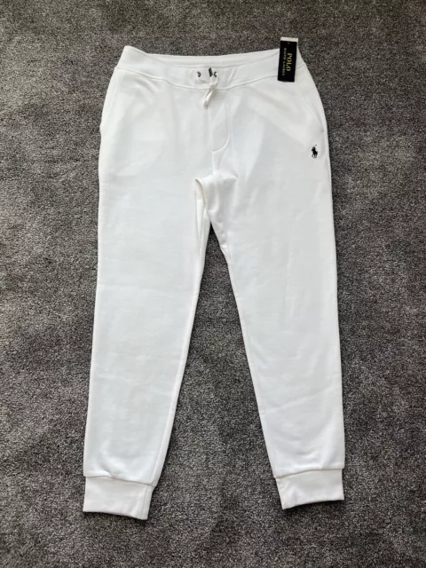 Polo Ralph Lauren pantaloni da jogger bianchi taglia XXL PREZZO SPECIALE £129 NUOVI CON ETICHETTE