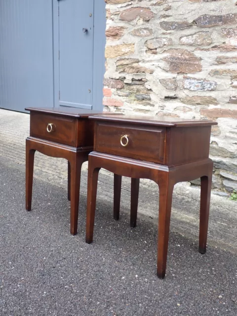 Pair of Stag Minstrel Bedside Chests 2