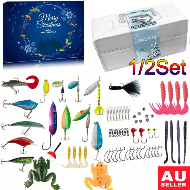 2023 CHRISTMAS FISHING Tackle Advent Calendar,24Days Surprise Countdown  Calendar $45.99 - PicClick AU