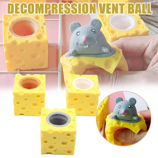 Mouse Fidget Toy Computer Mouse MOUSE CHEESE CUP Fidgets Sensory Toy - Stress And Anxiety Squeeze Toys ...