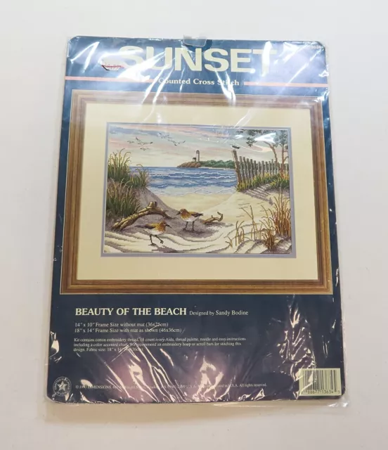 COUNTED CROSS STITCH Sunset "Beauty of the Beach" (61)