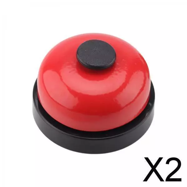 2X DIY Accessories Metal Bell Busy Board Bell Sensory Toys Indoor Play Game red