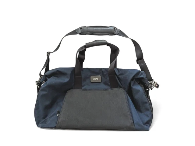 Tumi Alpha II Double Expansion Travel Satchel Bag Navy Blue w/ Combination Lock