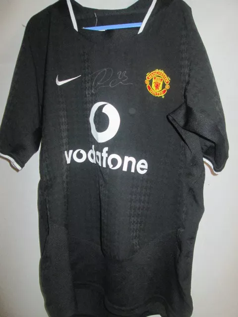 Manchester United Jonny Evans Signed Away Football Shirt COA /268