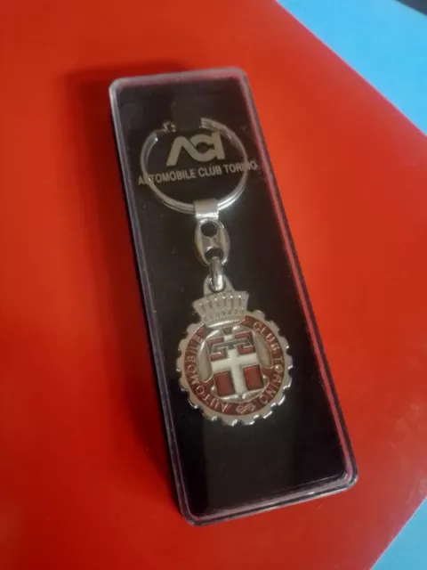 Portachiavi ACI AUTOMOBILE CLUB TORINO auto epoca anni '80 NEW OLD STOCK