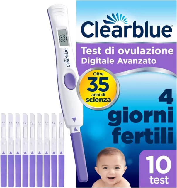 Clearblue Digital Test Ovulazione Avanzato 10 Stick