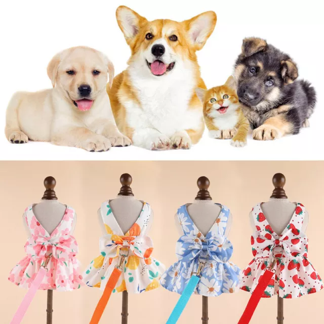 Pequeño Moño Mascota Perro Gato Halloween Falda Vestido de Princesa Perrito  <