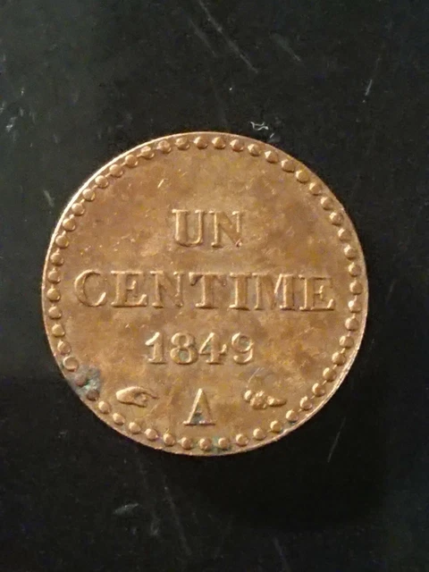 1 centime Dupré  1849 A avec accent