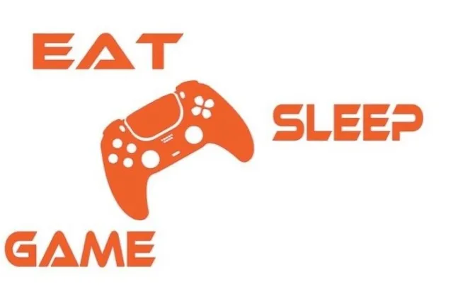 Ps5 Eat Sleep Game Gaming Sticker