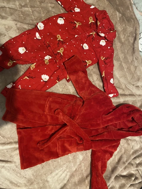 Christmas Pyjama & Dressing Gown Bundle 9-12 months