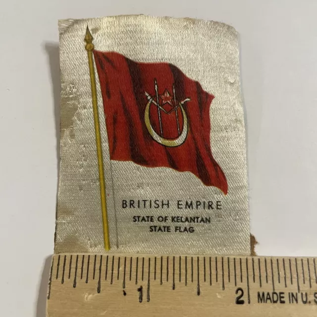 British Empire Kelantan State Flag Maylasia Tobacco Silk Cigarettes Circa 1909 3