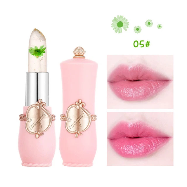 Lápiz labial transparente para mujer Jelly colores naturales largo 🙂