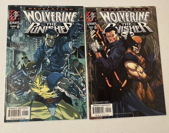 Marvel Knights Wolverine Punisher Revelation #1-4 Comic Book Lot NM Manga Style